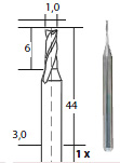Фрезы твердосплавная (d=1мм)